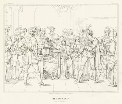 Hamlet, akt V, scene 2 (gravering) av Friedrich August Moritz Retzsch