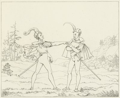 Illustrasjon for Goethes Faust av Friedrich August Moritz Retzsch