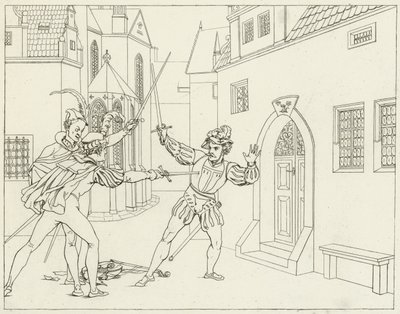 Illustrasjon for Goethes Faust av Friedrich August Moritz Retzsch
