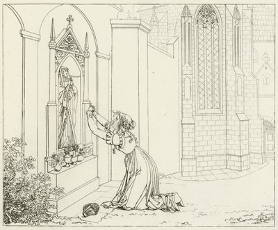 Illustrasjon for Goethes Faust av Friedrich August Moritz Retzsch