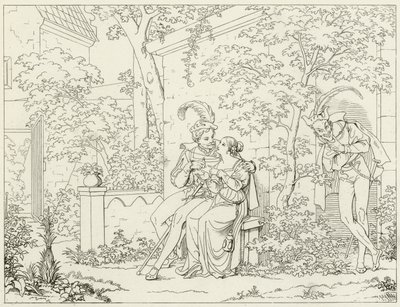 Illustrasjon for Goethes Faust av Friedrich August Moritz Retzsch