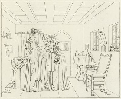 Illustrasjon for Goethes Faust av Friedrich August Moritz Retzsch