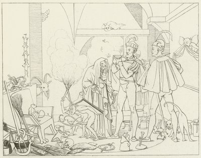 Illustrasjon for Goethes Faust av Friedrich August Moritz Retzsch