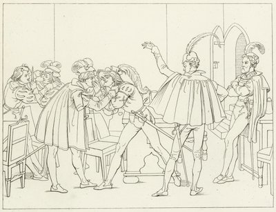 Illustrasjon for Goethes Faust av Friedrich August Moritz Retzsch