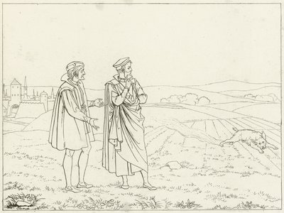 Illustrasjon for Goethes Faust av Friedrich August Moritz Retzsch