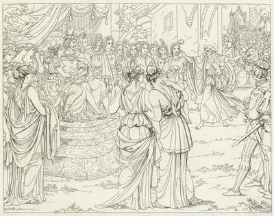 Illustrasjon for Goethes Faust av Friedrich August Moritz Retzsch