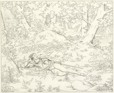 Illustrasjon for Goethes Faust av Friedrich August Moritz Retzsch