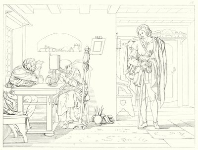 Illustrasjon for Schillers Lied von der Glocke, eller The Song Of The Bell (gravering) av Friedrich August Moritz Retzsch
