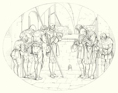 Illustrasjon for Schillers Lied von der Glocke, eller The Song Of The Bell (gravering) av Friedrich August Moritz Retzsch
