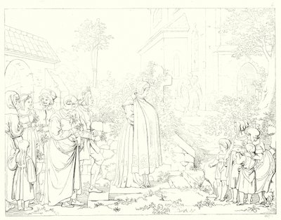 Illustrasjon for Schillers Lied von der Glocke, eller The Song Of The Bell (gravering) av Friedrich August Moritz Retzsch