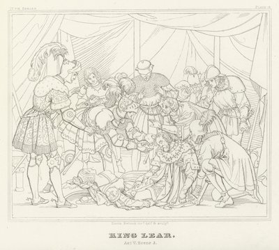 King Lear, akt V, scene 3 (gravering) av Friedrich August Moritz Retzsch