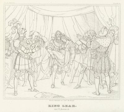 King Lear, akt V, scene 3 (gravering) av Friedrich August Moritz Retzsch