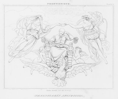Shakespeares apoteose (gravering) av Friedrich August Moritz Retzsch