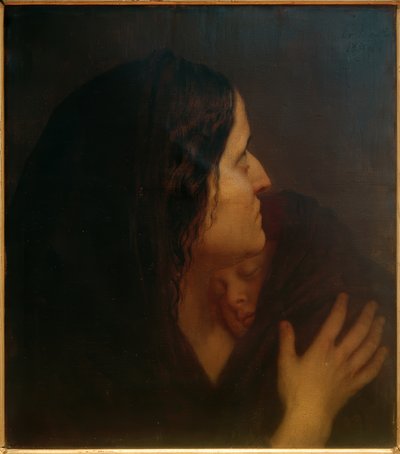 mor og barn av Friedrich August von Kaulbach