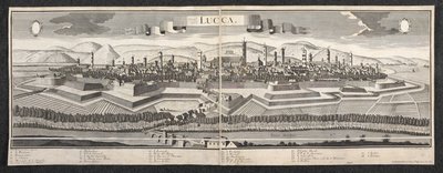 Utsikt over Lucca av Friedrich Bernhard Werner