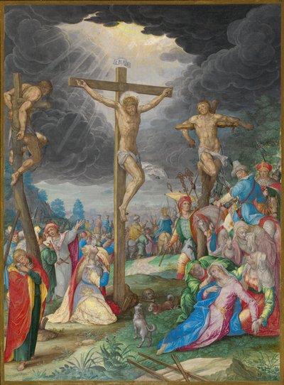 Korsfestelsen av Friedrich Brentel after Aegidius Sadeler II after Christoph Schwarz