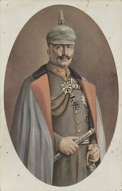 repro etter malt portrett Wilhelm II av R. Grabendorff Kaiser Wilhelm II (tittel på objekt) av Friedrich Bruckmann