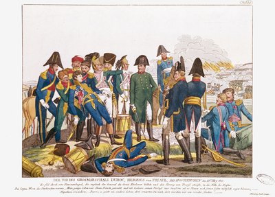 Marshal Durocs død i slaget ved Bautzen, 22. mai 1813 av Friedrich Campe