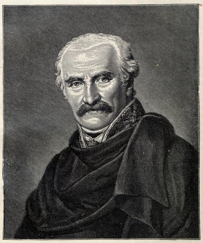 Portrett av Gebhard Leberecht von Blücher, prins av Wahlstatt 1742-1819. av Friedrich Carl Groger