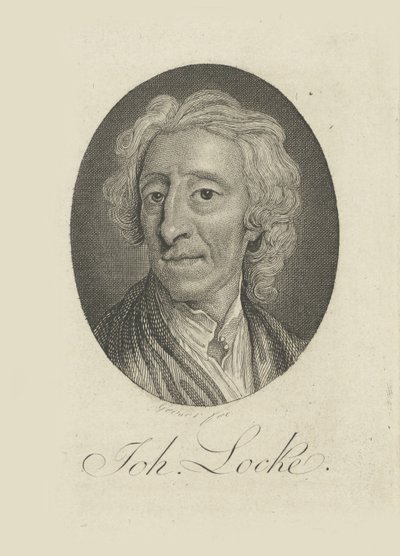 Portrett av legen og filosofen John Locke 1632-1704, ca 1770. av Friedrich Christian Gottlieb Geyser