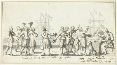 Symbolsk for fredsforhandlingene i 1706 (?) av Friedrich Ebisch