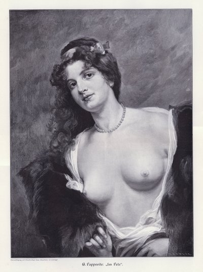 I pels (gravering) av Friedrich Georg Papperitz