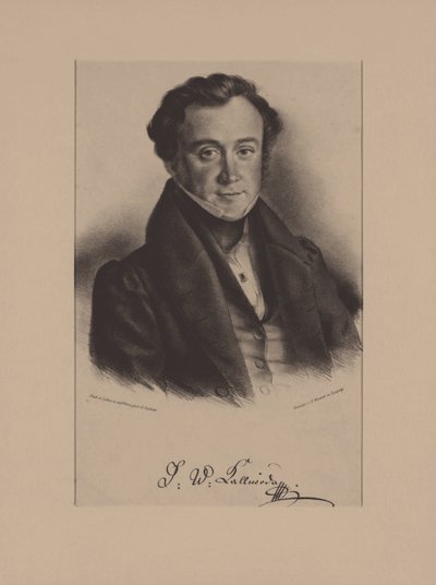 Portrett av komponisten Jan Kalivoda 1801-1866 av Friedrich Gustav Schlick