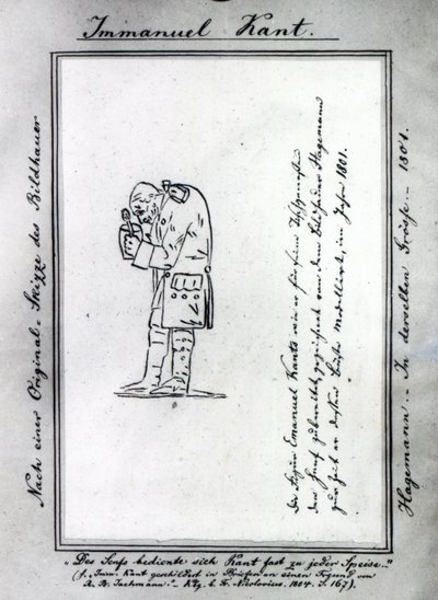 Kant blander sennep, 1801 av Friedrich Hagemann