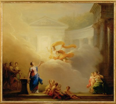 Komediens og tragediens muser (maleri på lerret) av Friedrich Heinrich Fuger