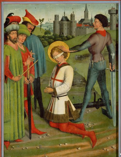 Halshugging av Sankt Georg (olje på tre) av Friedrich Herlin