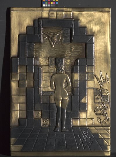 Lincoln In Dalivision (bronse relieff) av Friedrich Johann Voltz