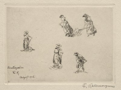 Hømakere, 1916. av Friedrich Kallmorgan