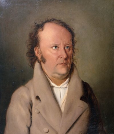 Portrett av forfatteren Jean Paul 1763-1825, 1810. av Friedrich Meier