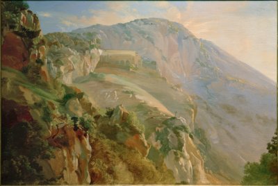 Kloster i fjellene nær Subiaco av Friedrich Nerly