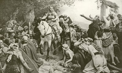 Hermanns triumf over romerne (gravyr) av Friedrich Paul Thumann