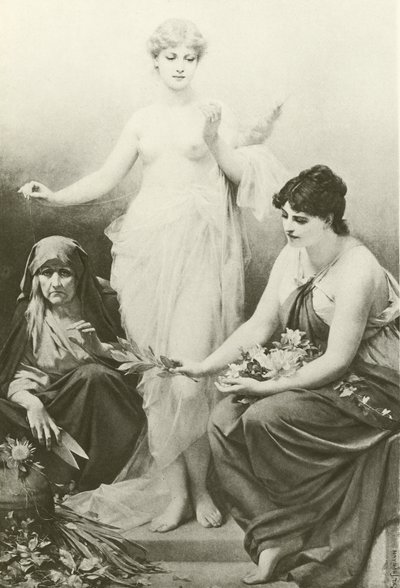 The Fates (gravure) av Friedrich Paul Thumann