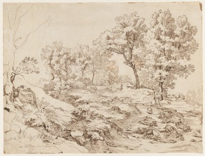 La Serpentara nær Olevano av Friedrich Preller