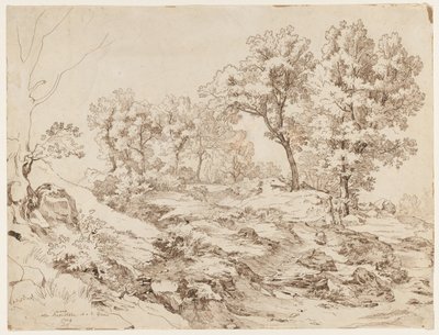 La Serpentara nær Olevano, 1829. av Friedrich Preller