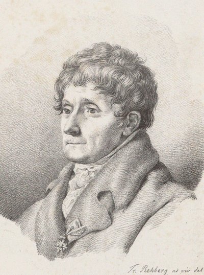 Portrett av komponisten Antonio Salieri 1750-1825, 1821. av Friedrich Rehberg