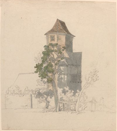 Tårnet til et befestet hus [recto] av Friedrich Salathé