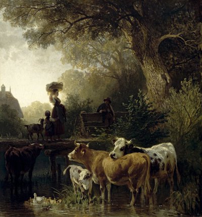 vaskekone ved bekken av Friedrich Voltz