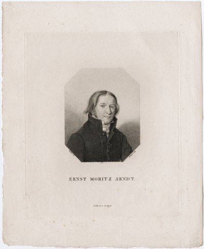 Portrett av Ernst Moritz Arndt, 1817 av Friedrich Wilhelm Bollinger