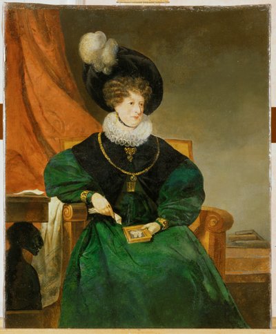 Caecilie, kone til bankmannen Baron Bernhard von Eskeles (maleri på lerret) av Friedrich von Amerling