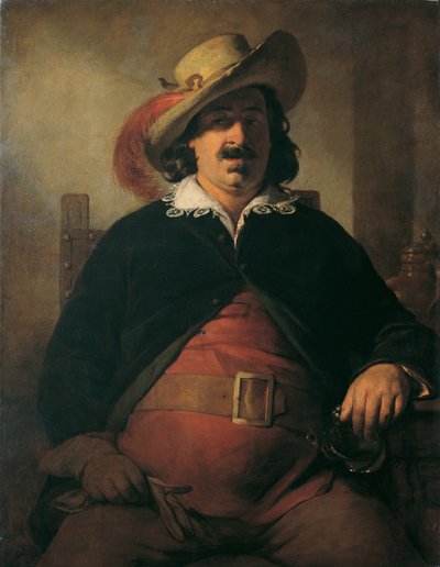 Landskapsmaleren Ignaz Raffalt som Falstaff av Friedrich von Amerling