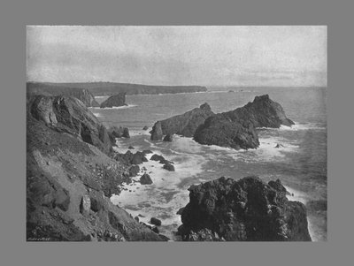 Old Lizard Head og Kynance Cove, c1900 av Frith and Co