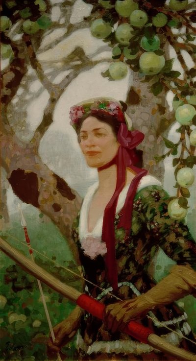Moderne Diana av Fritz Erler