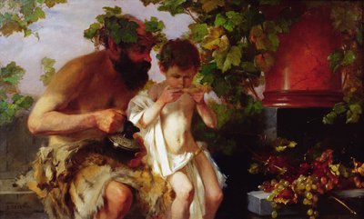 His First Sip of Wine  av Fritz Freund