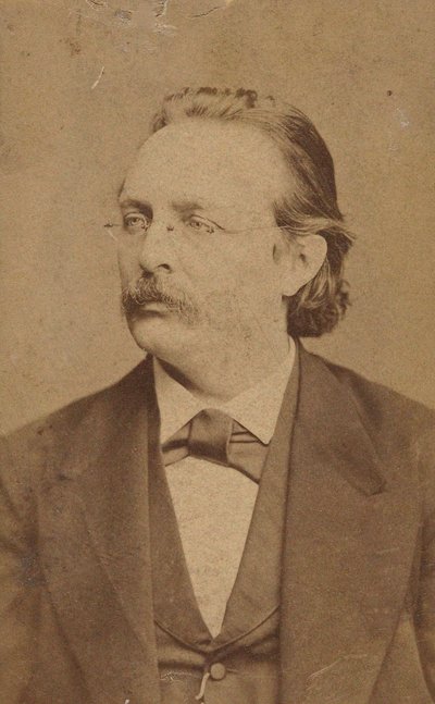 Portrett av organisten og komponisten Edmund Kretschmer 1830-1908, ca. 1880 av Fritz Luckhardt