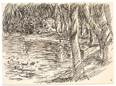 Et skogsvann av Fritz Syberg