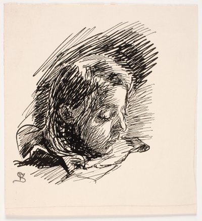 Leder for kunstnerens datter Clara (Nolle) av Fritz Syberg